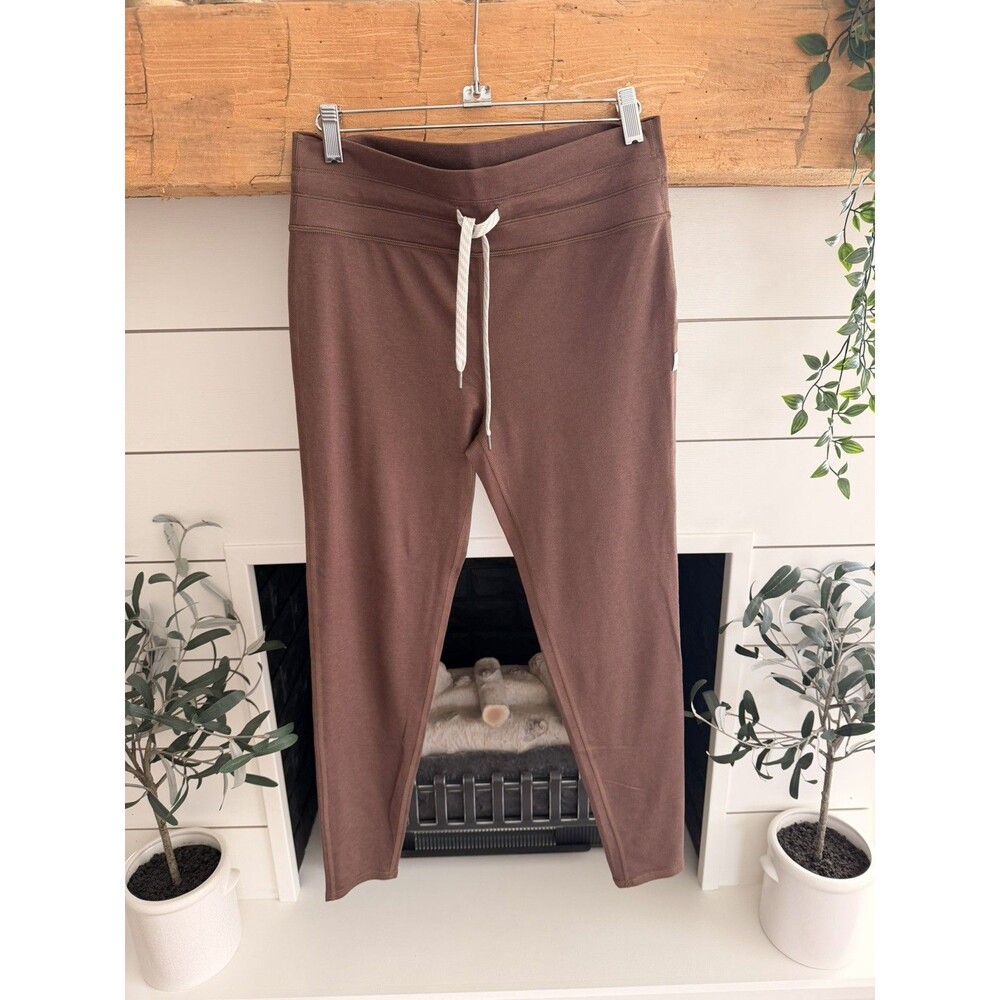 Vuori Vibe Elevation Leggings Women’s Sz Medium Brown Drawstring